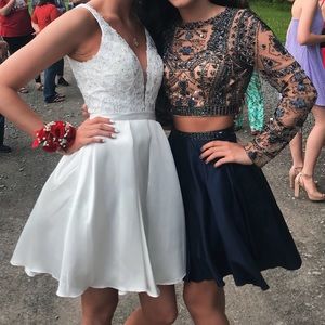 White short prom/hoco dress